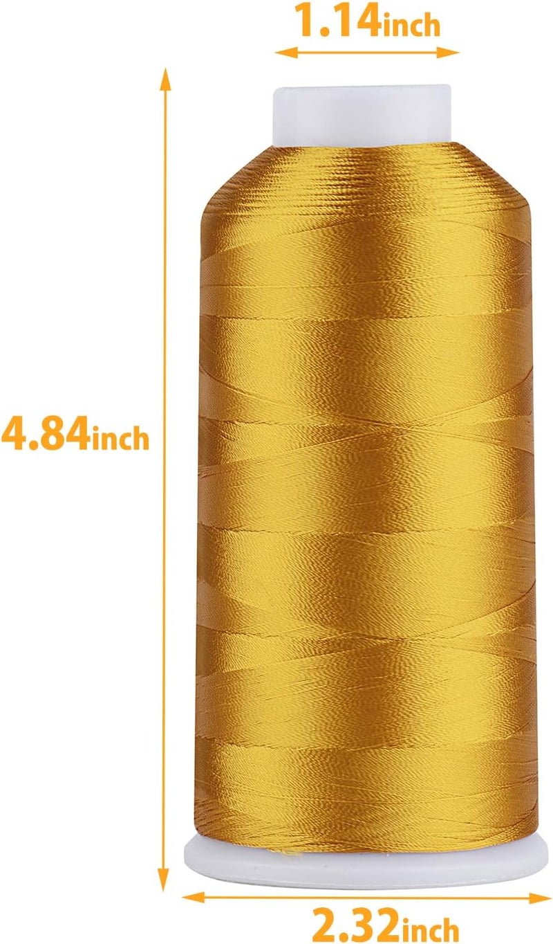 simthread Rayon Embroidery Thread 5500 Yards, 40wt 100% Rayon Viscose for Commercial and Domestic Machines - Citrus Burst 1137 - Image 1